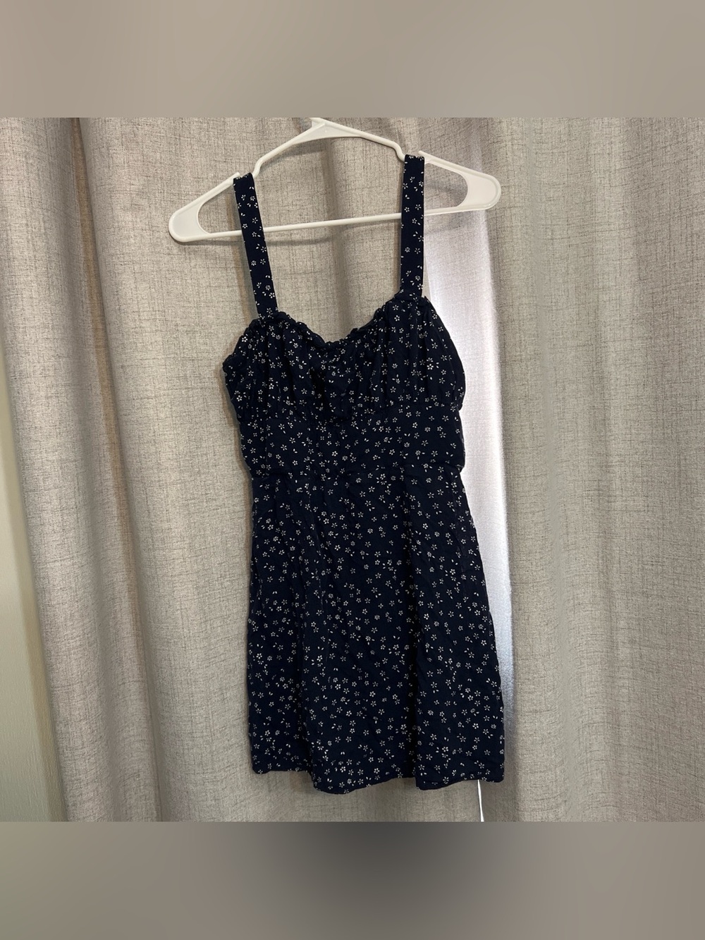 Trixxi Navy Floral Tank Adjustable Straps